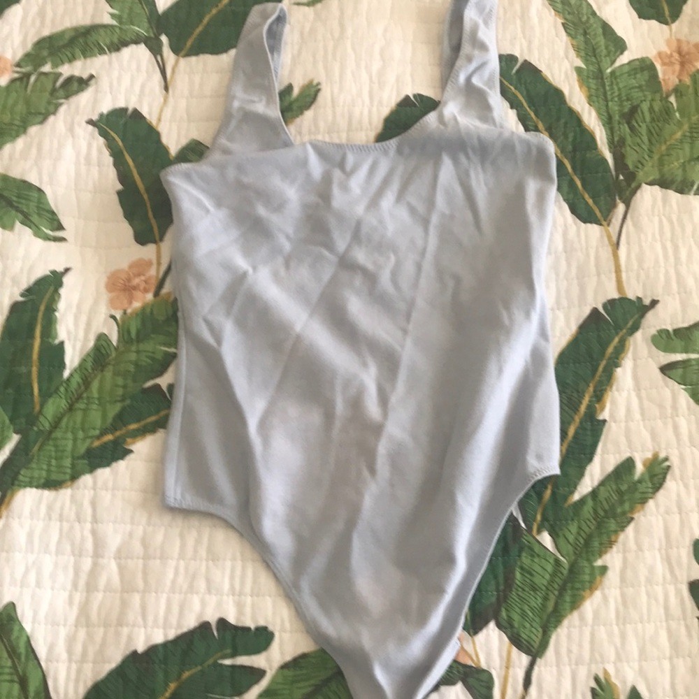 Blue aritzia bodysuit